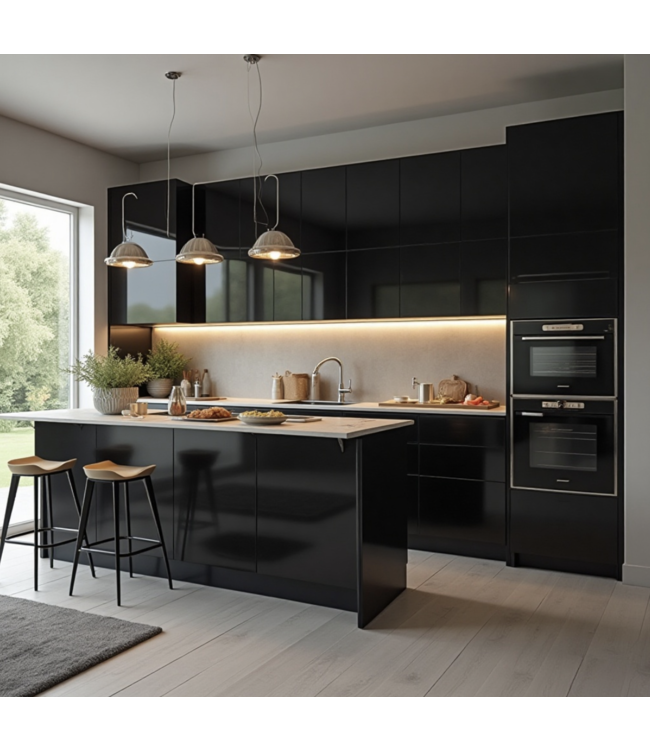 GLANS ZWARTE WRAPFOLIE