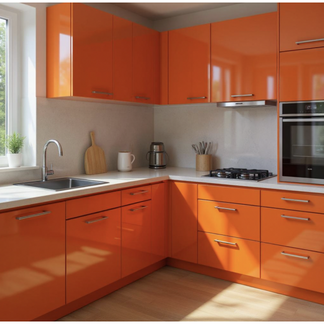 Niet op voorraad GLANS ORANGE WRAPFOLIE