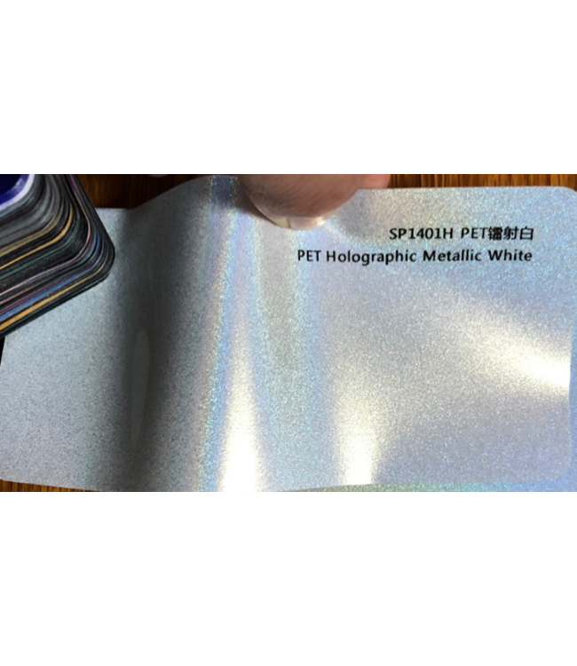 PRE-ORDER CHOLOGRAPHIC METALLIC WHITE WRAPFOLIE