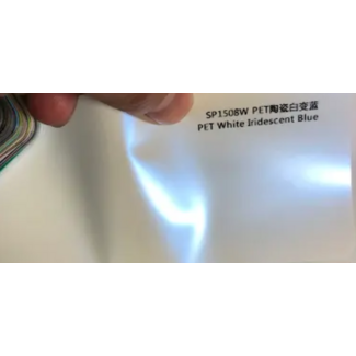 PRE-ORDER WHITE IRIDESCENT BLUE WRAPFOLIE