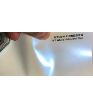 PREMIUMVINYLS PRE-ORDER WHITE IRIDESCENT BLUE WRAPFOLIE
