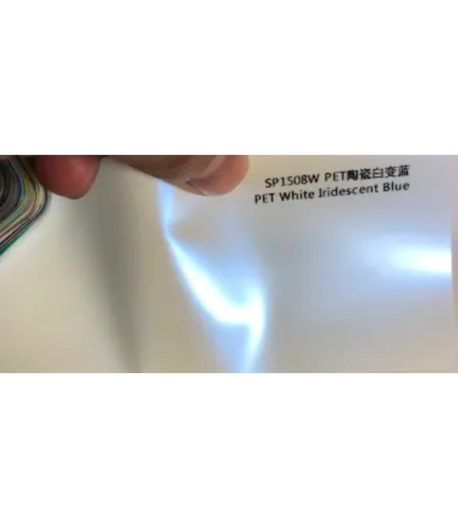 PRE-ORDER WHITE IRIDESCENT BLUE WRAPFOLIE