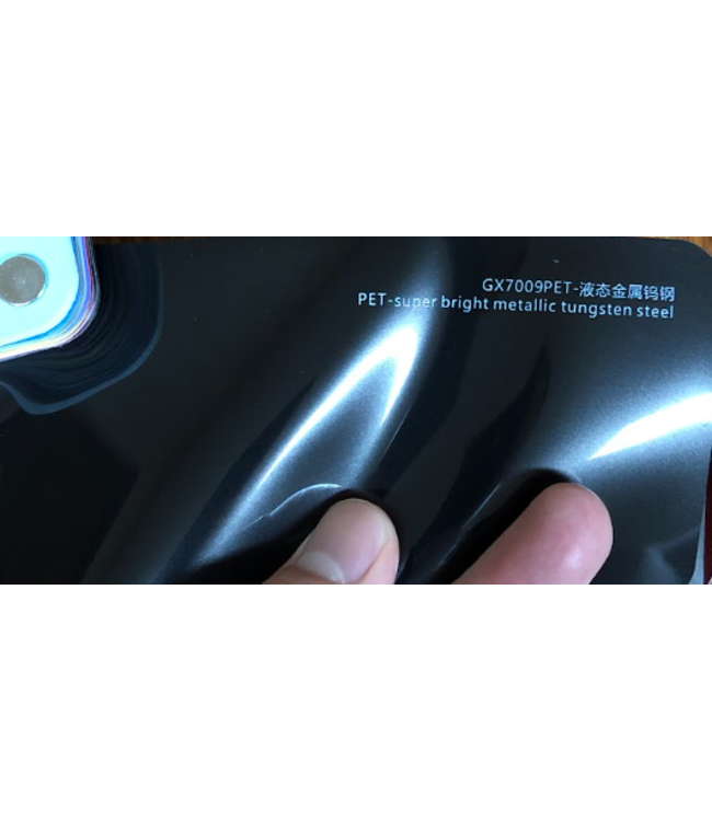 PRE-ORDER SUPER BRIGHT METALLIC TUNGSTEN STEEL WRAPFOLIE