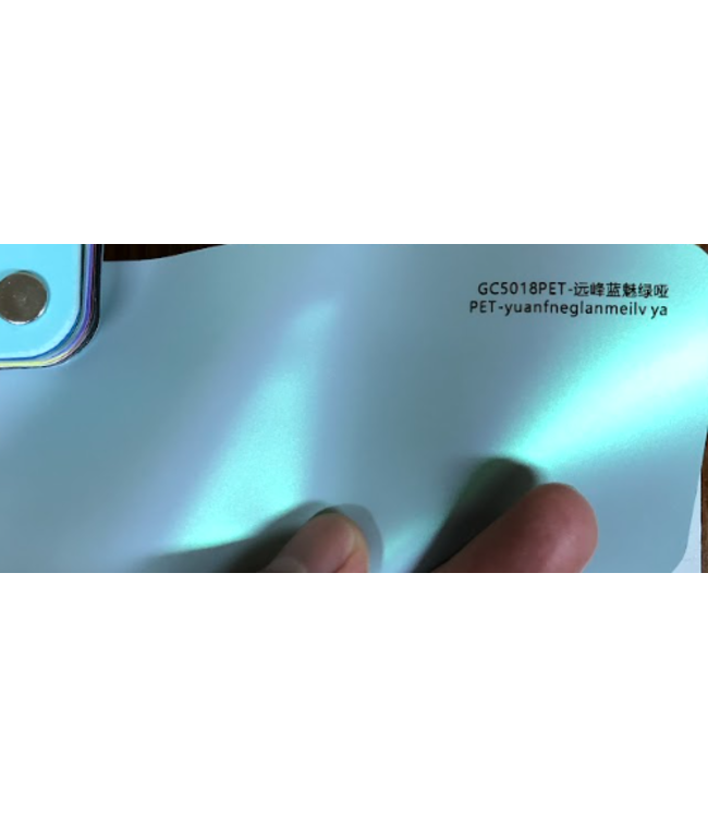 PRE-ORDER SATIN METALLIC BRIGHT GREEN BLUE WRAPFOLIE