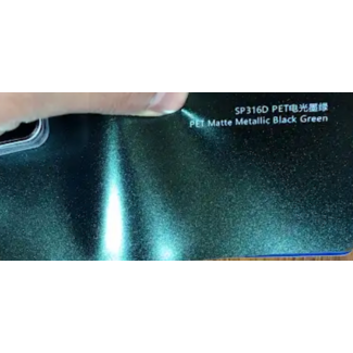 PREMIUMVINYLS PRE-ORDER MATTE METALLIC BLACK GREEN WRAPFOLIE