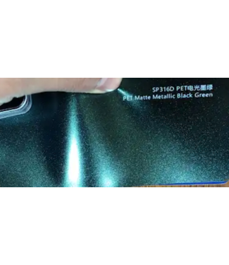 PREMIUMVINYLS PRE-ORDER MATTE METALLIC BLACK GREEN WRAPFOLIE