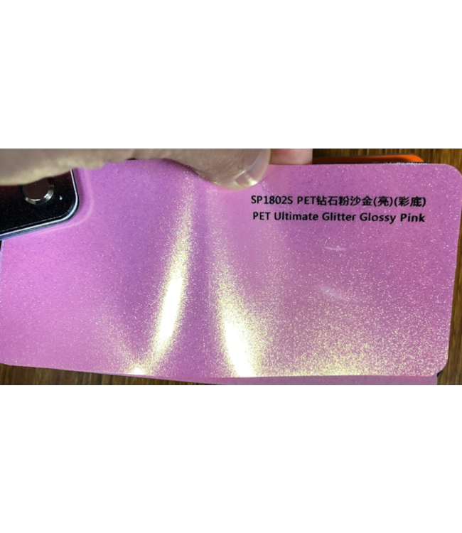 PRE-ORDER GLITTERS GLOSSY PINK WRAPFOLIE