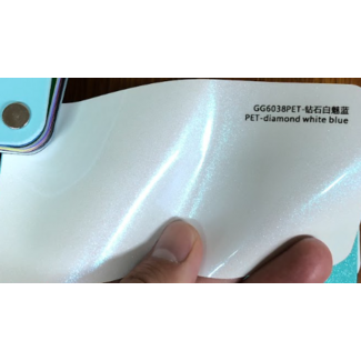 PREMIUMVINYLS PRE-ORDER DIAMOND WHITE BLUE WRAPFOLIE