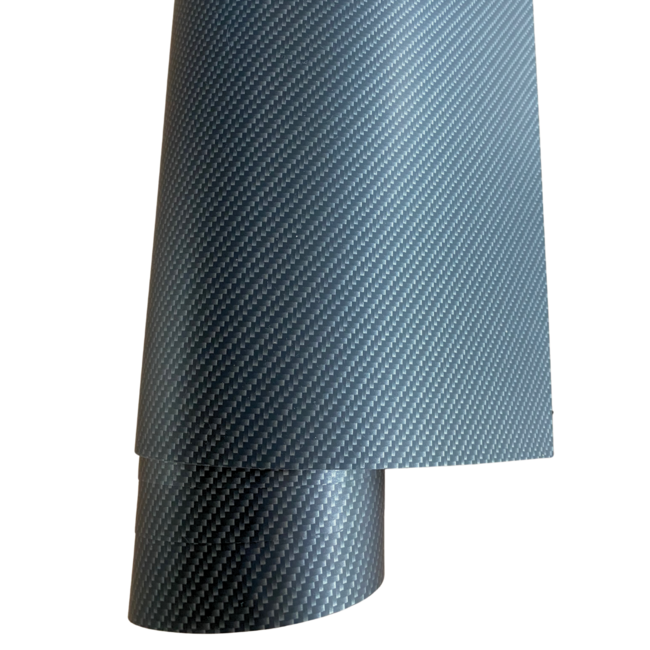 MAT 2D CARBON ZWART ZILVER WRAPFOLIE