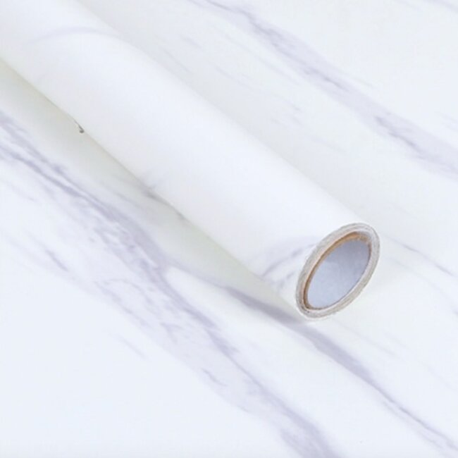 Marmerlook Witte plakfolie
