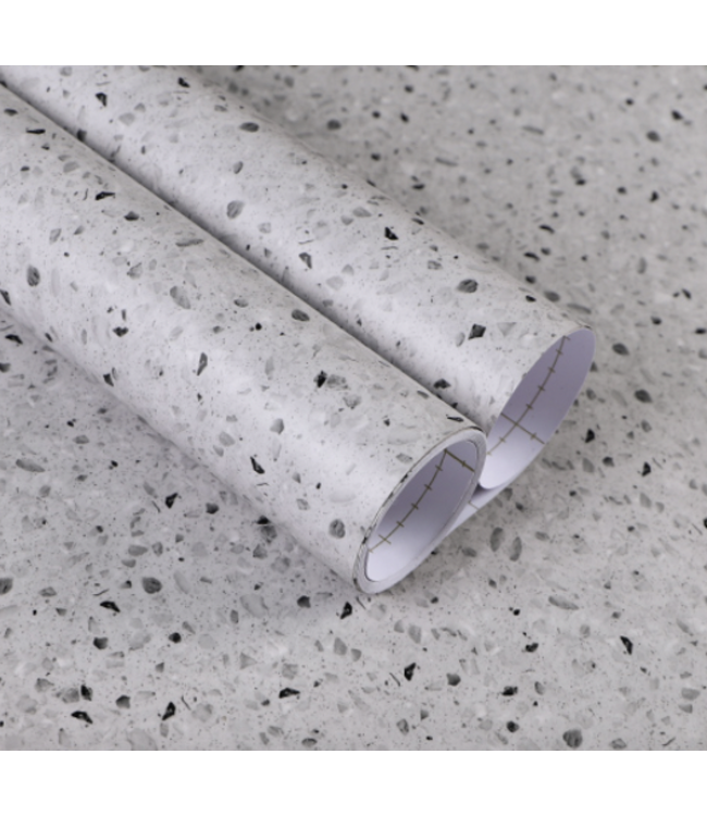Terrazzo Grijze plakfolie