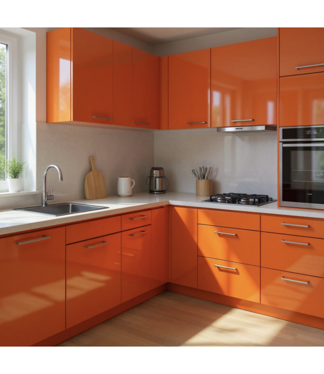 AANBIEDING: 18m X 1.52m GLANS ORANGE