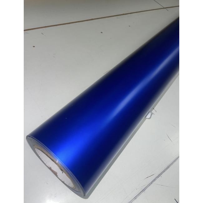 SATIN CHROOM BLAUW  WRAPFOLIE