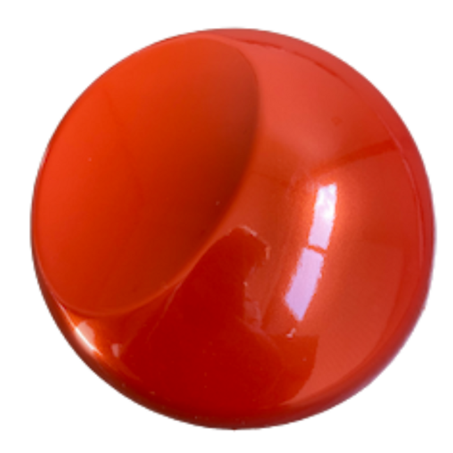 ROL KORTING: 18meter GLANS METALLIC DONKER ORANGE WRAPFOLIE