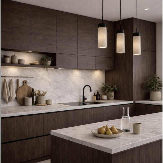 10 februari op voorraad Houtlook Warm Donker