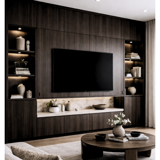 Houtlook Donker Bruin