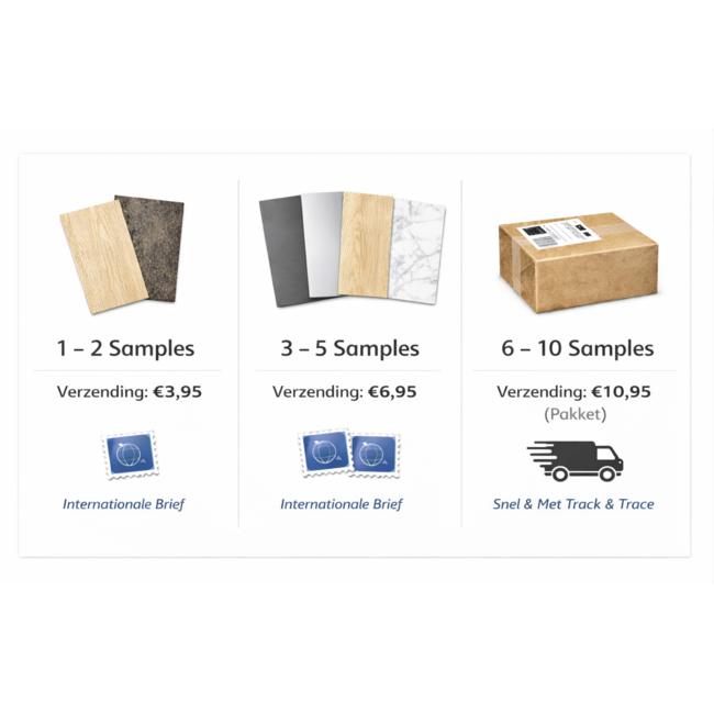 Samples 3-5 stuks (brievenpost)