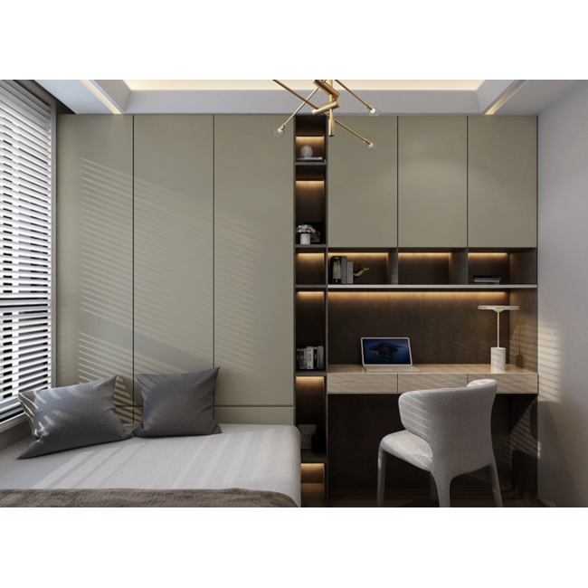 Mat silk donker olijf