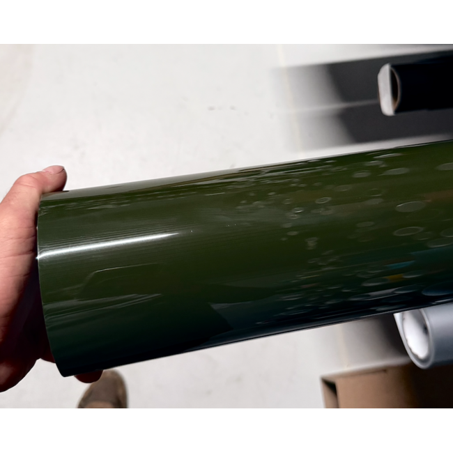 GLANS DONKER ARMY GREEN WRAPFOLIE
