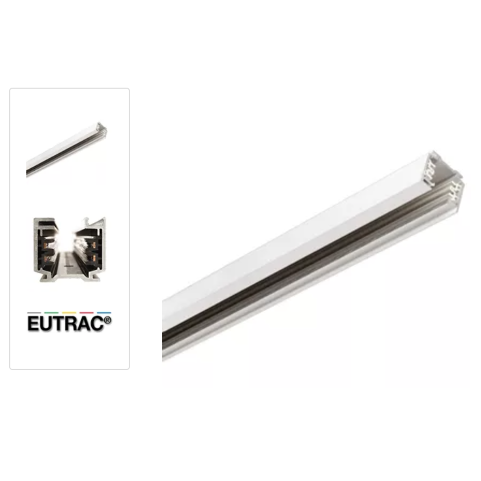 Eutrac Compleet Trackrailsysteem  inclusief LED dimbare spots 3-fase