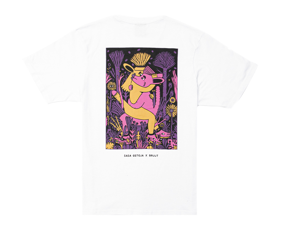 x Saša Ostoja Tee White Bruut x Saša Ostoja Tee White