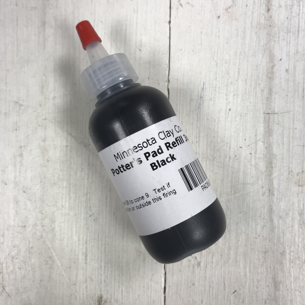 Potter's Black Stamp Pad Refill Bluematchbox Potters Supplies Ltd
