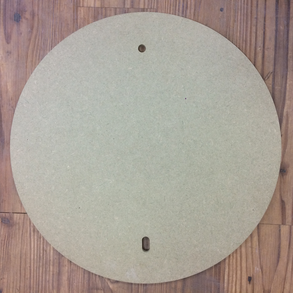 35cm Pre Drilled Round MDF Batt Bluematchbox Potters Supplies Ltd