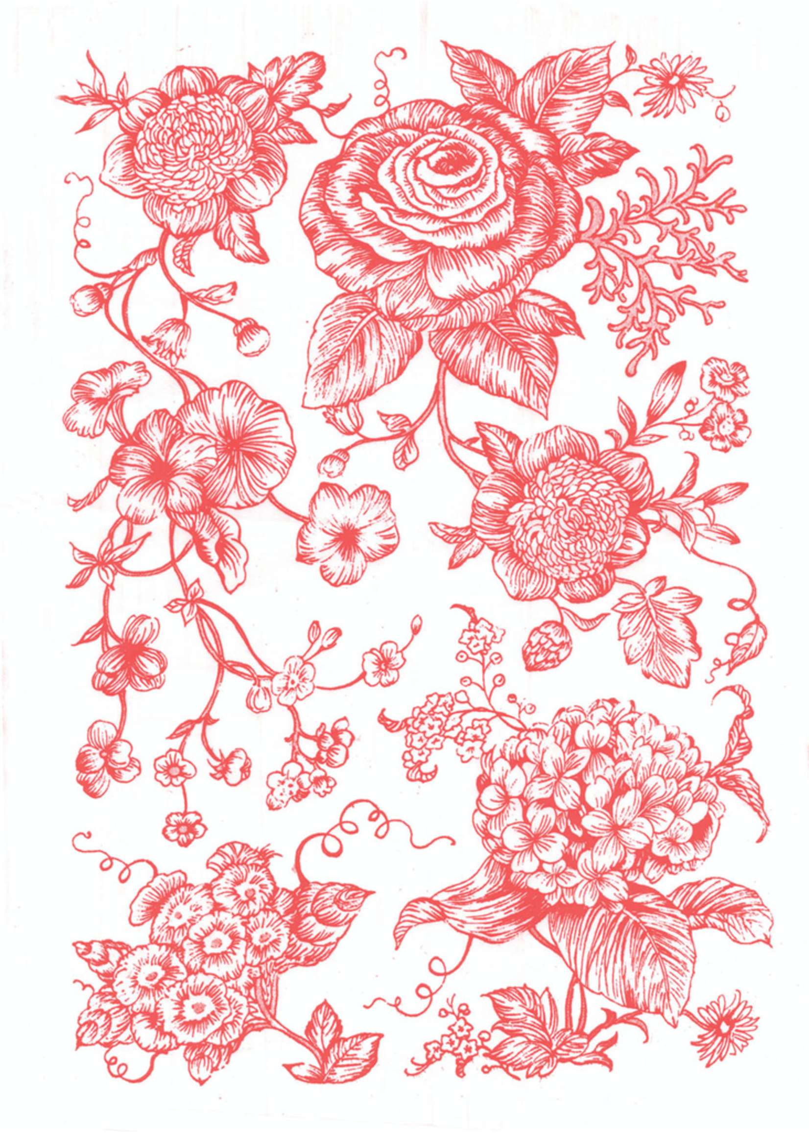 Sanbao Flower decal 17