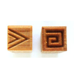 Triangles & greek key Stamp