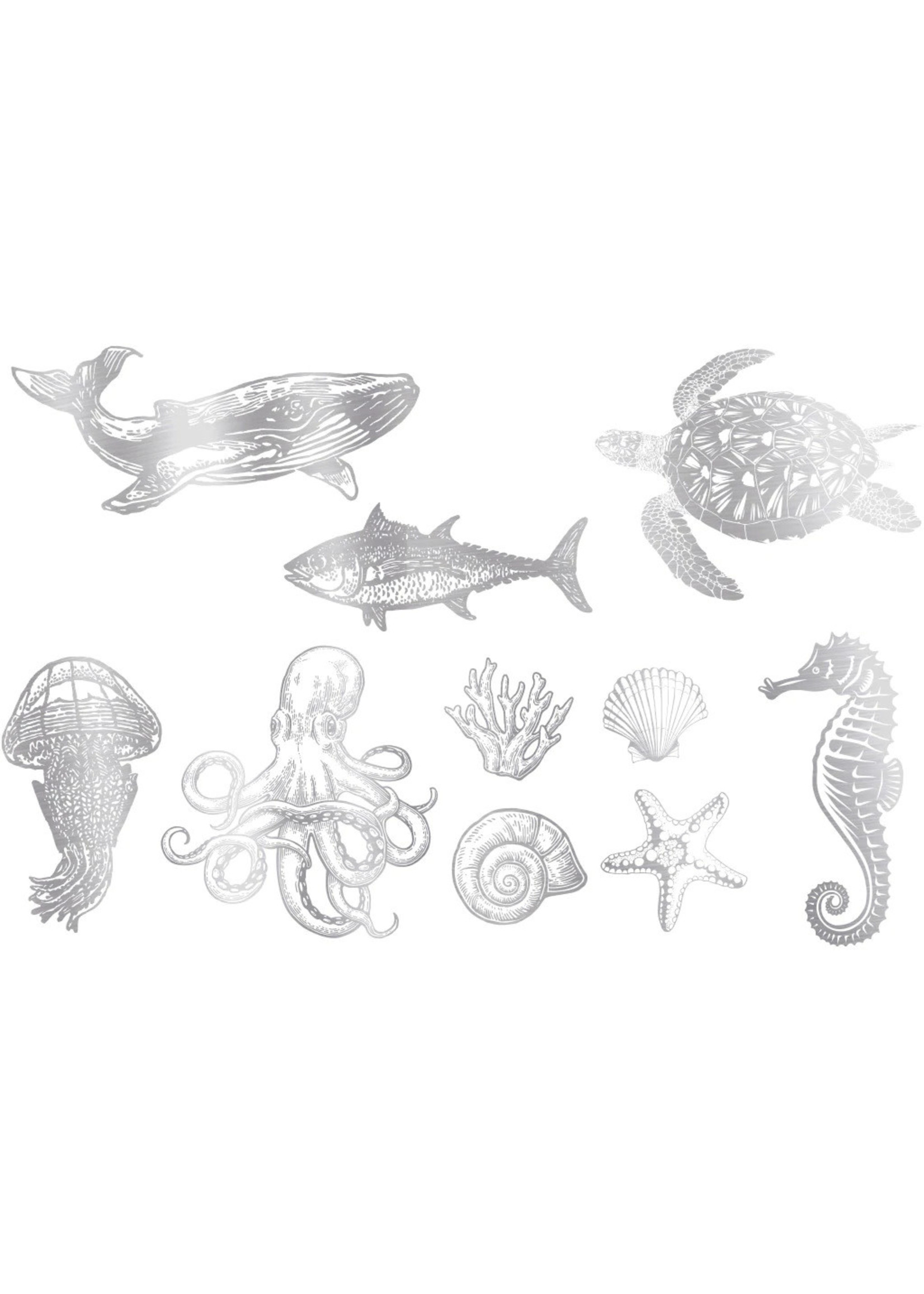 Sanbao White Gold Ocean Creatures