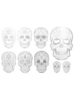 Sanbao White Gold Skull