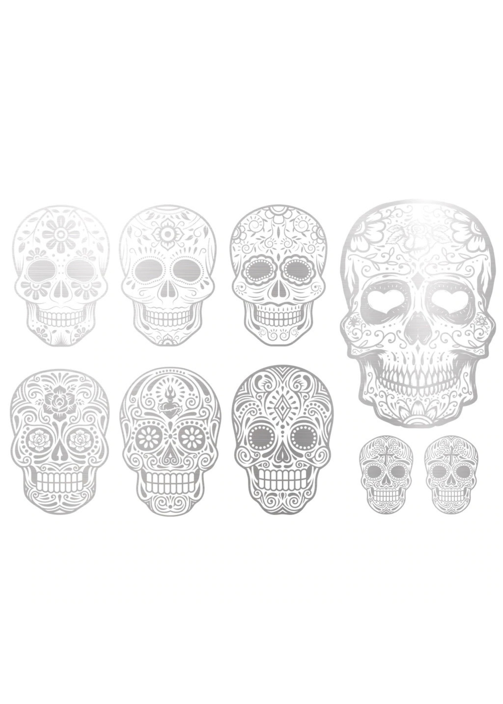 Sanbao White Gold Skull