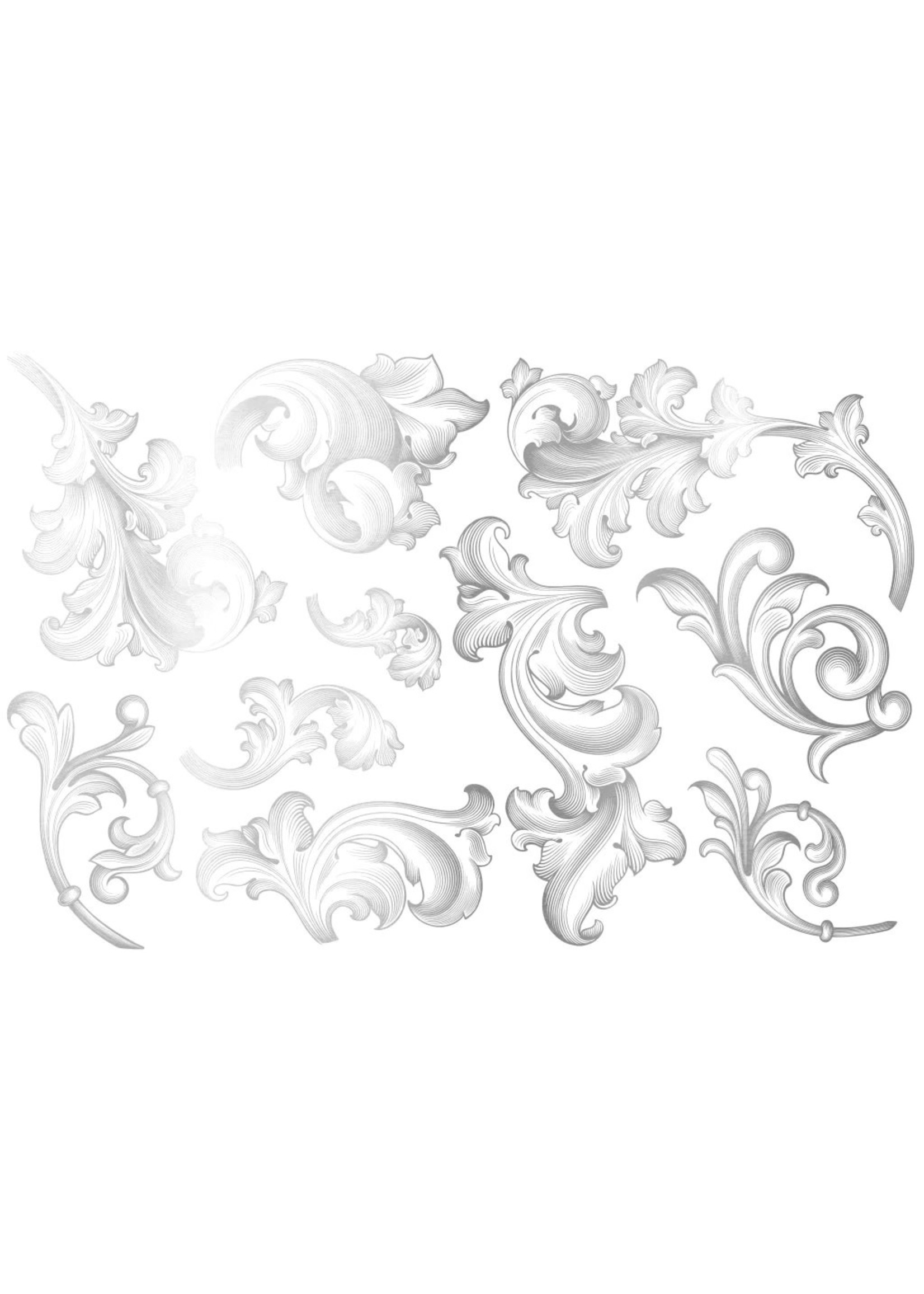 Sanbao White Gold Victorian flourish