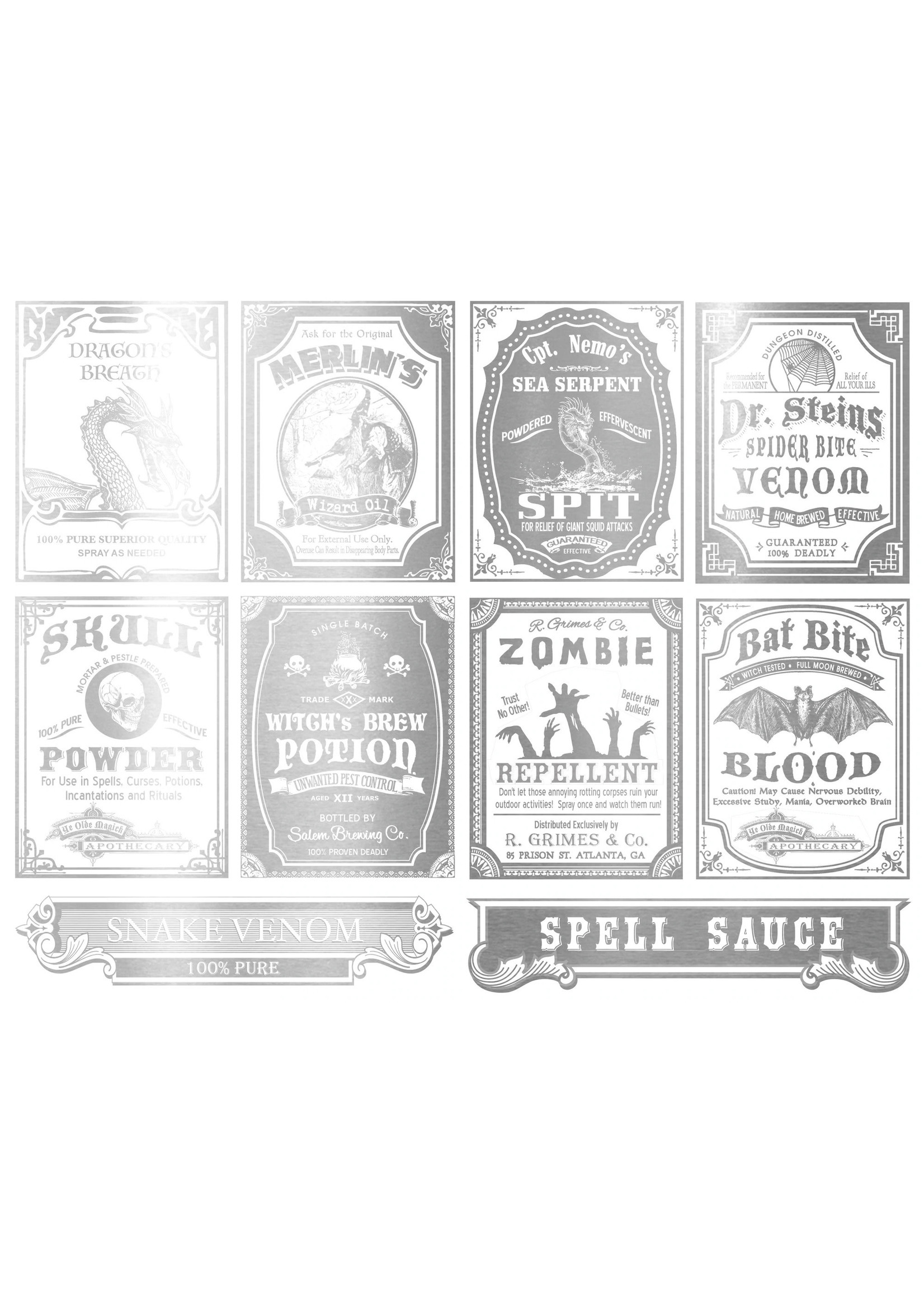 Sanbao White Gold Potion label