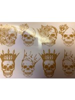 Sanbao White Gold Skull King & Queen