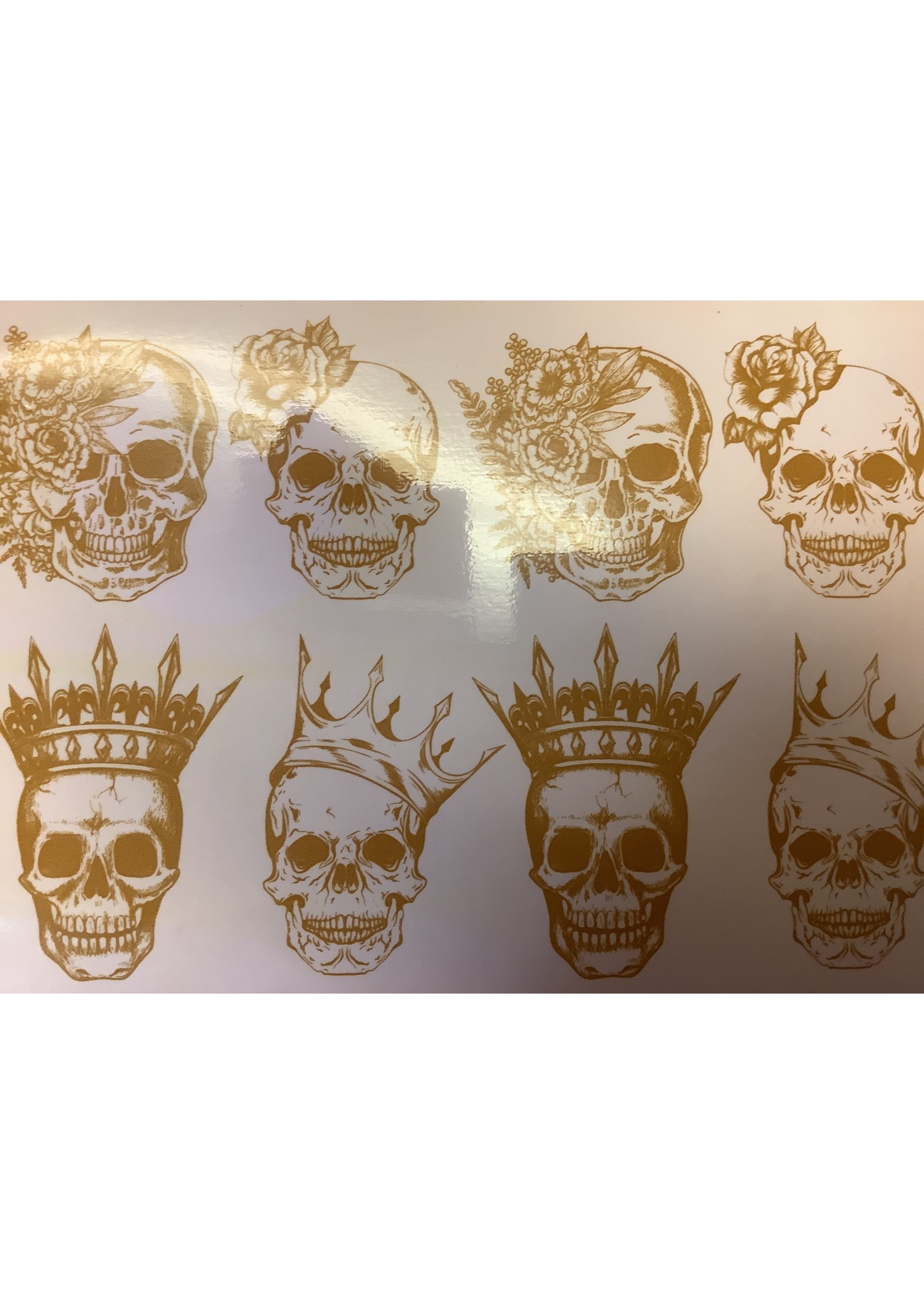 Sanbao White Gold Skull King & Queen