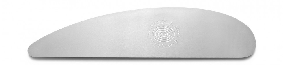 Metal Rib Scraper Mudtools Long Scraper Rib stainless steel smooth - Bluematchbox Potters ...
