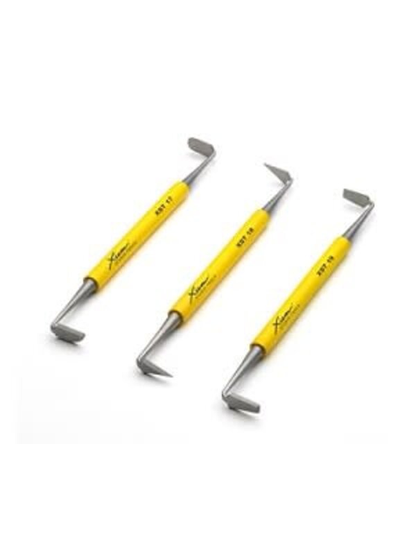 Xiem Tools Set 3 Scolpitori In Acciaio Inox – Doppia Punta, 6 Forme, Serie Professionale, Assemblato In California