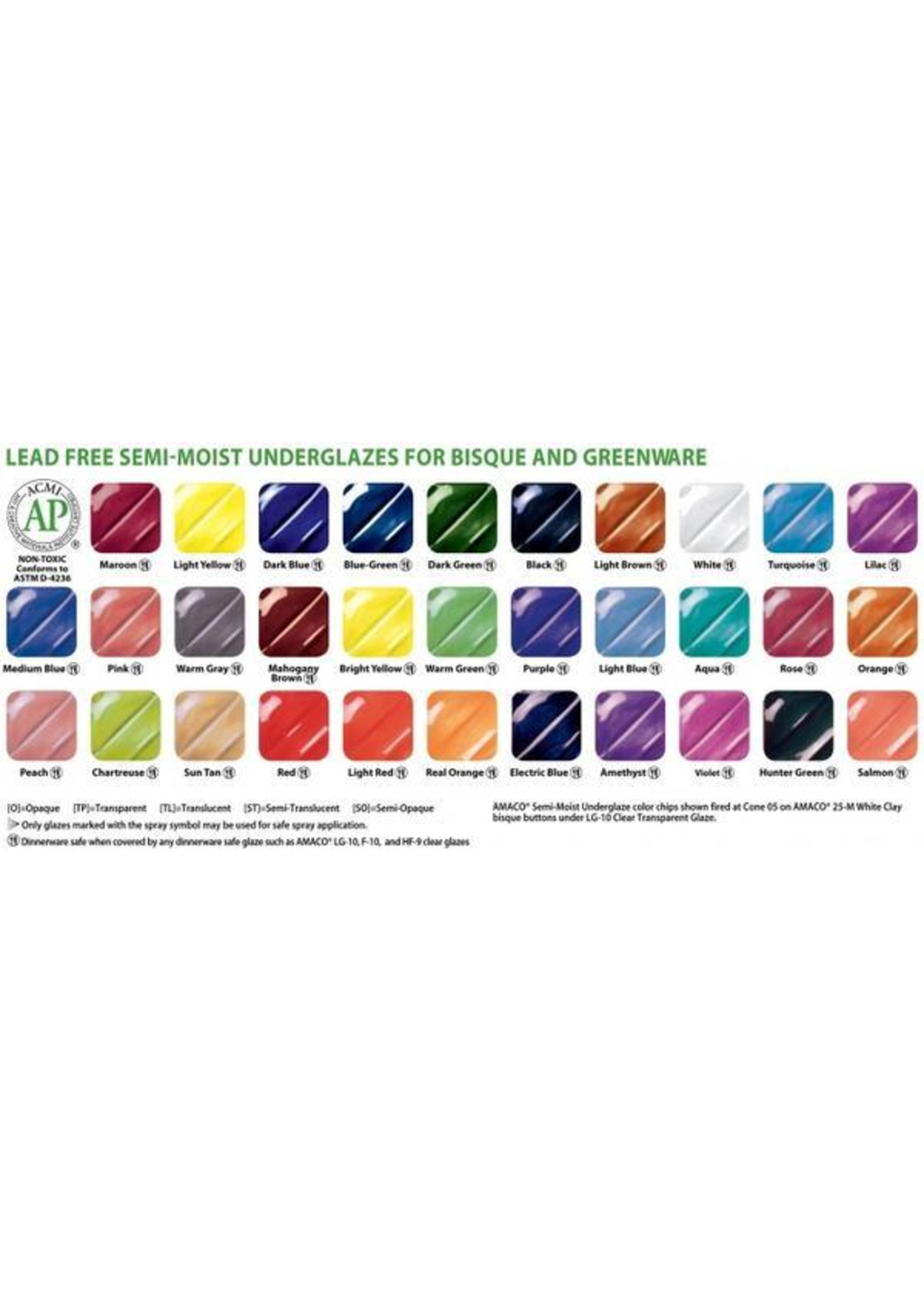 Amaco Watercolour sets (SMUGS) Refills