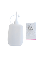 Square writer bottle with nibs