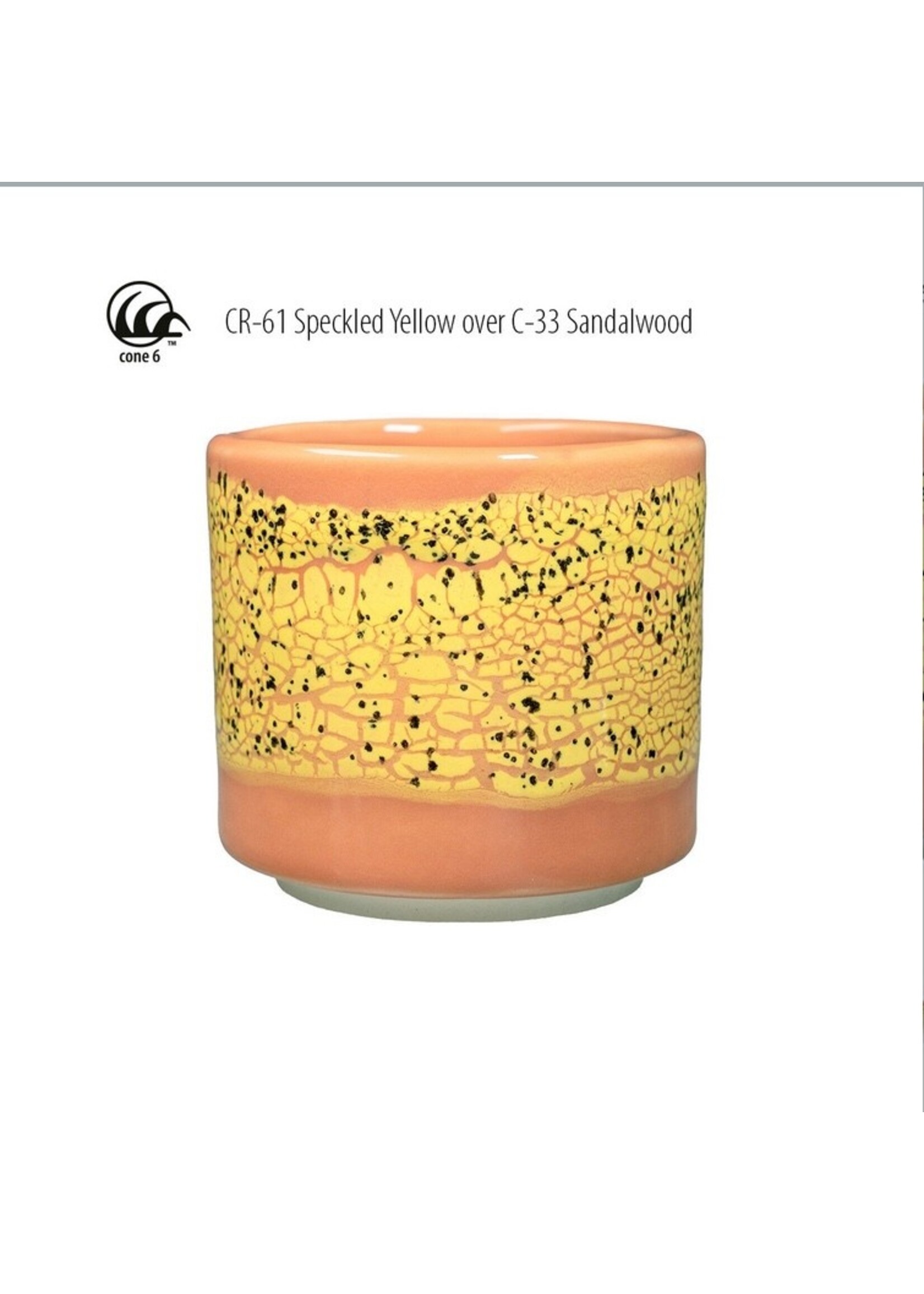 Amaco CR-61 Speckled Yellow Crawl 473ml
