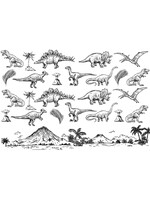 Sanbao Dinosaurs (48 x 33cm)
