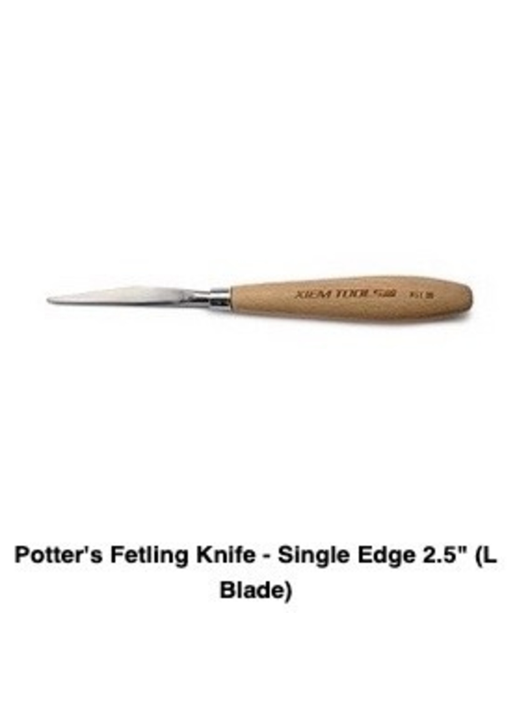 Xiem Potter's Fetling Knife- Single Edge 2.5" (L Blade)