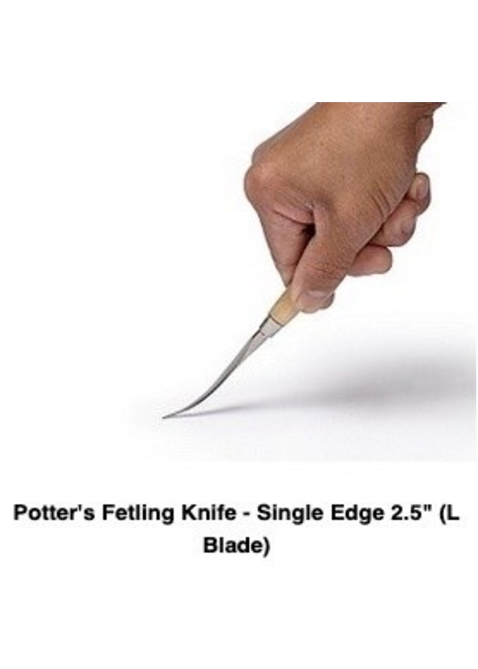 Xiem Potter's Fetling Knife- Single Edge 2.5" (L Blade)