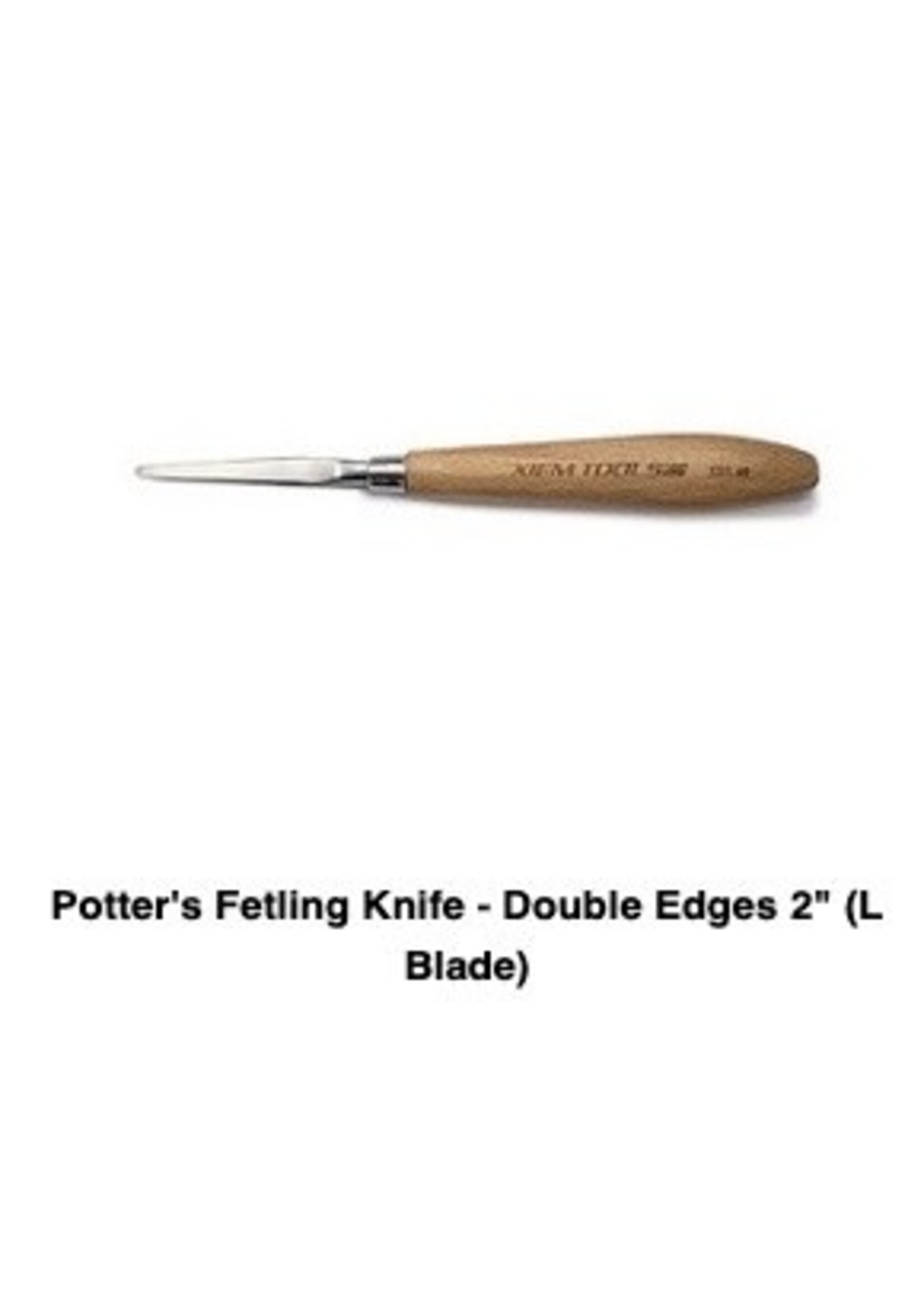 Xiem Potter's Fetling Knife- Double Edges 2" (L Blade)