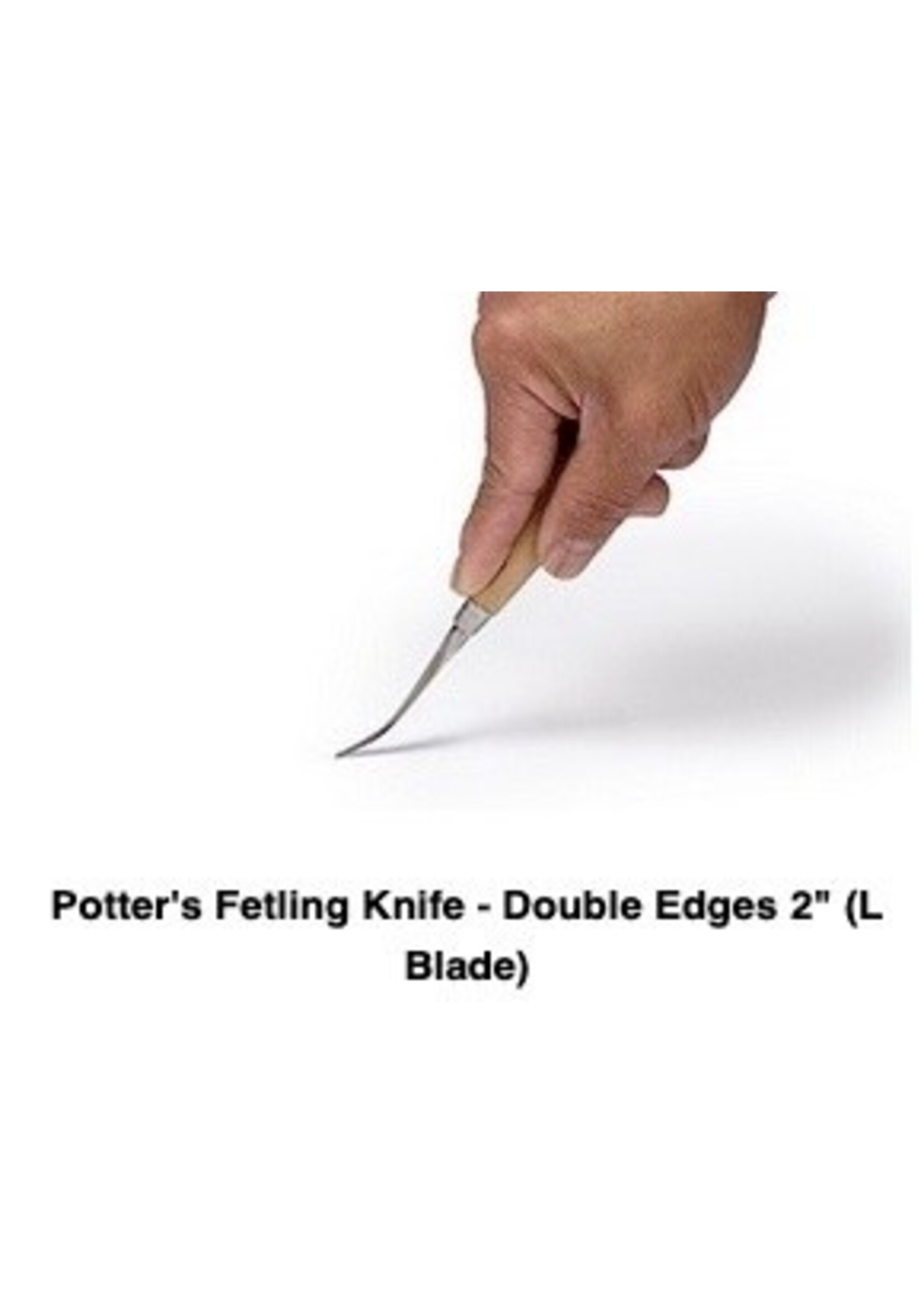 Xiem Potter's Fetling Knife- Double Edges 2" (L Blade)