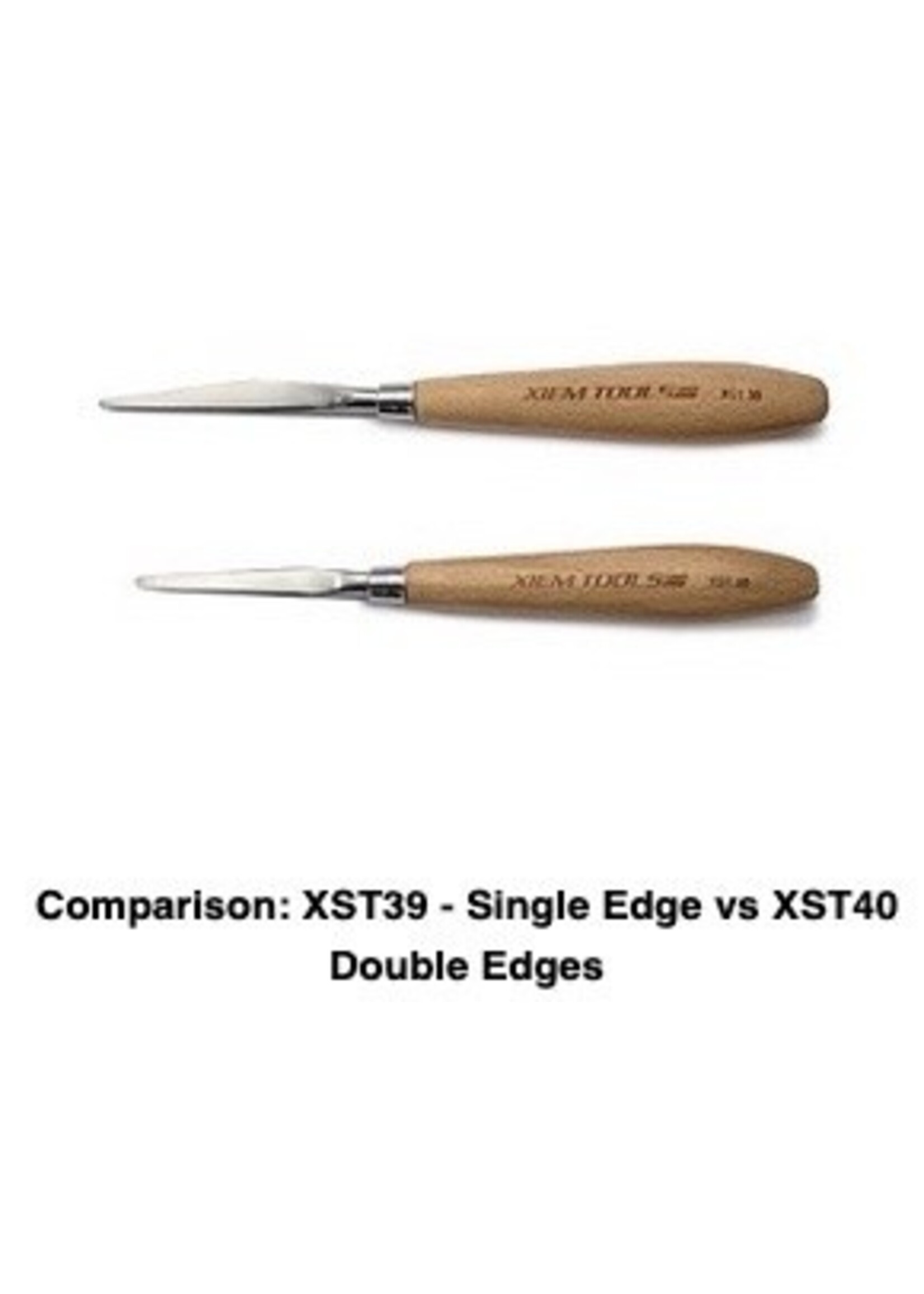 Xiem Potter's Fetling Knife- Double Edges 2" (L Blade)