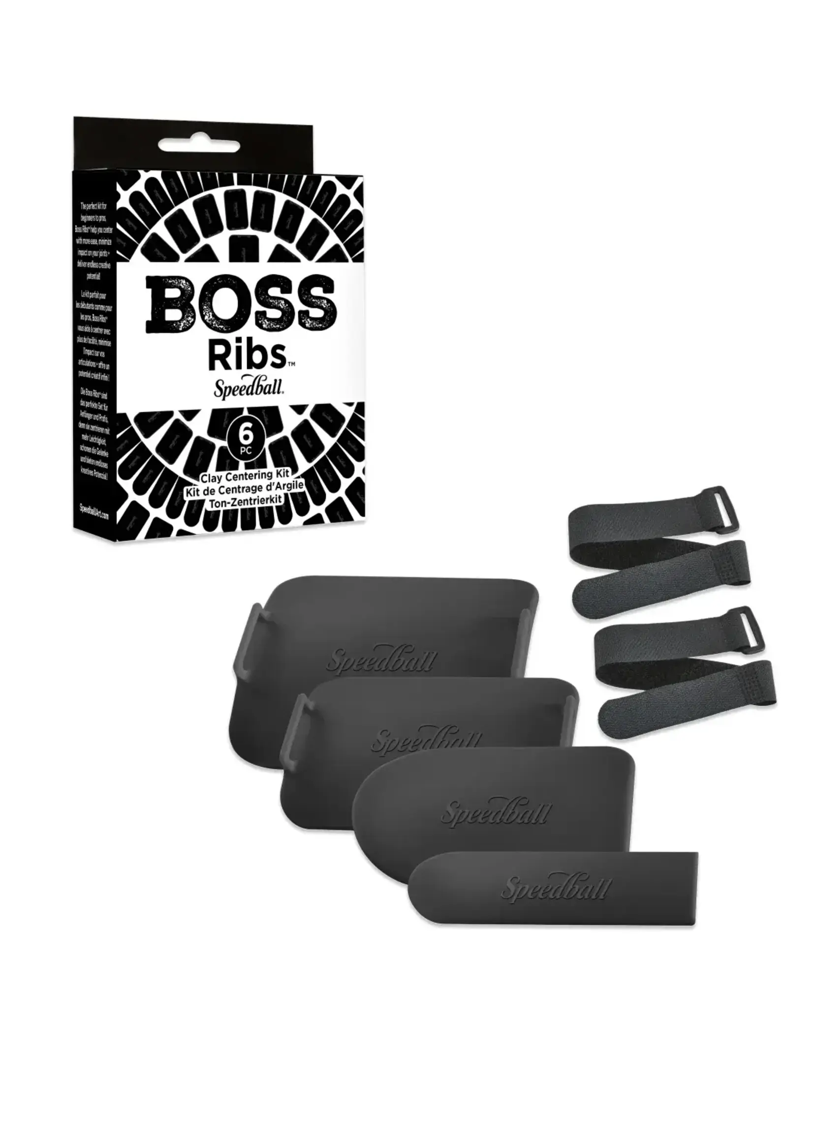 Speedball Boss Clay Centering Ribs Set Black