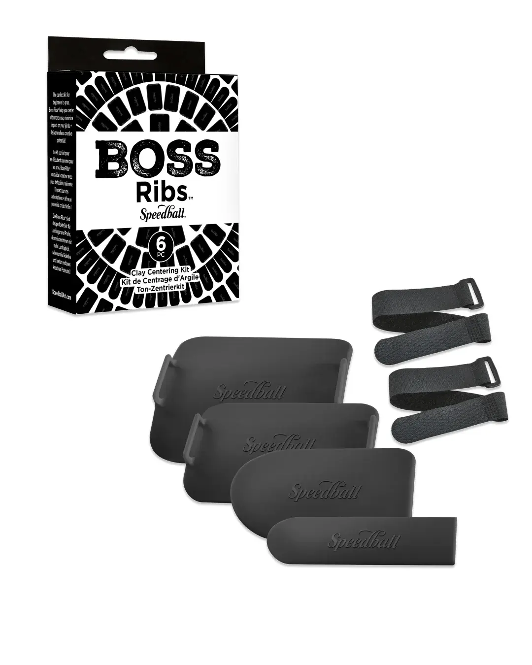 Boss Ribs Black set - Bluematchbox Potters Supplies Ltd