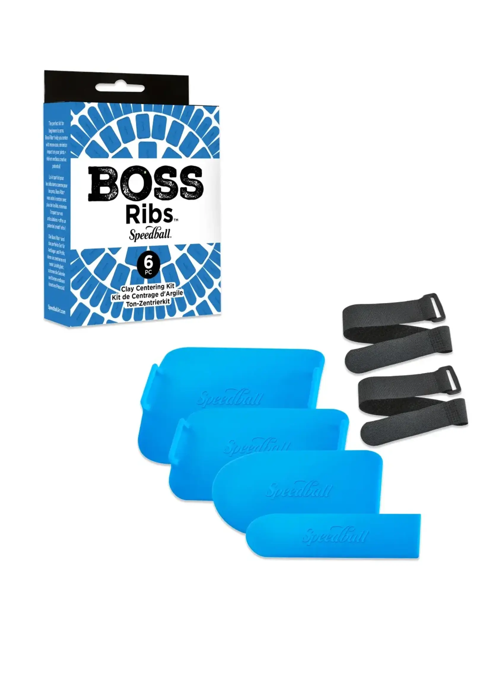 Speedball Boss Clay Centering Ribs Set Blue
